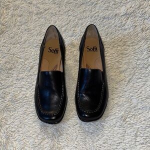 Sofft Womens Shoes Pumps Black Leather  Block Heels size 7M
